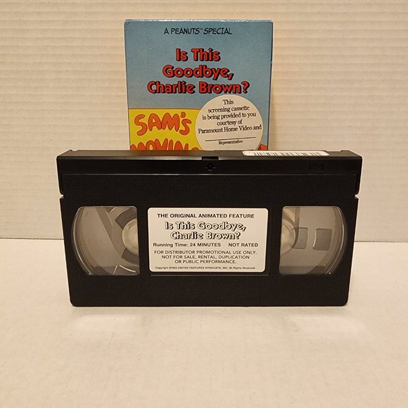Is This Goodbye, Charlie Brown? RARE 1996 Screening VHS Cassette Tape - Picture 7 of 12